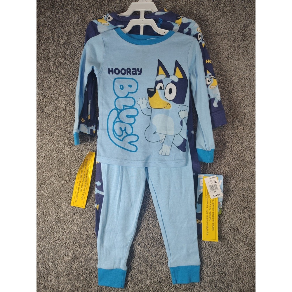 Bluey 4 Piece Pajama Set Size 3t